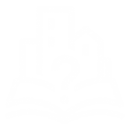 App logo showing a book and cityscape